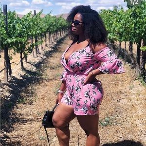 Primark Pink Floral Ronper